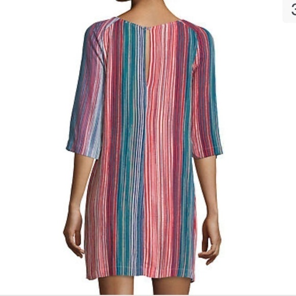 Splendid Woven Sunstone striped multicolor shift dress M - Picture 2 of 10